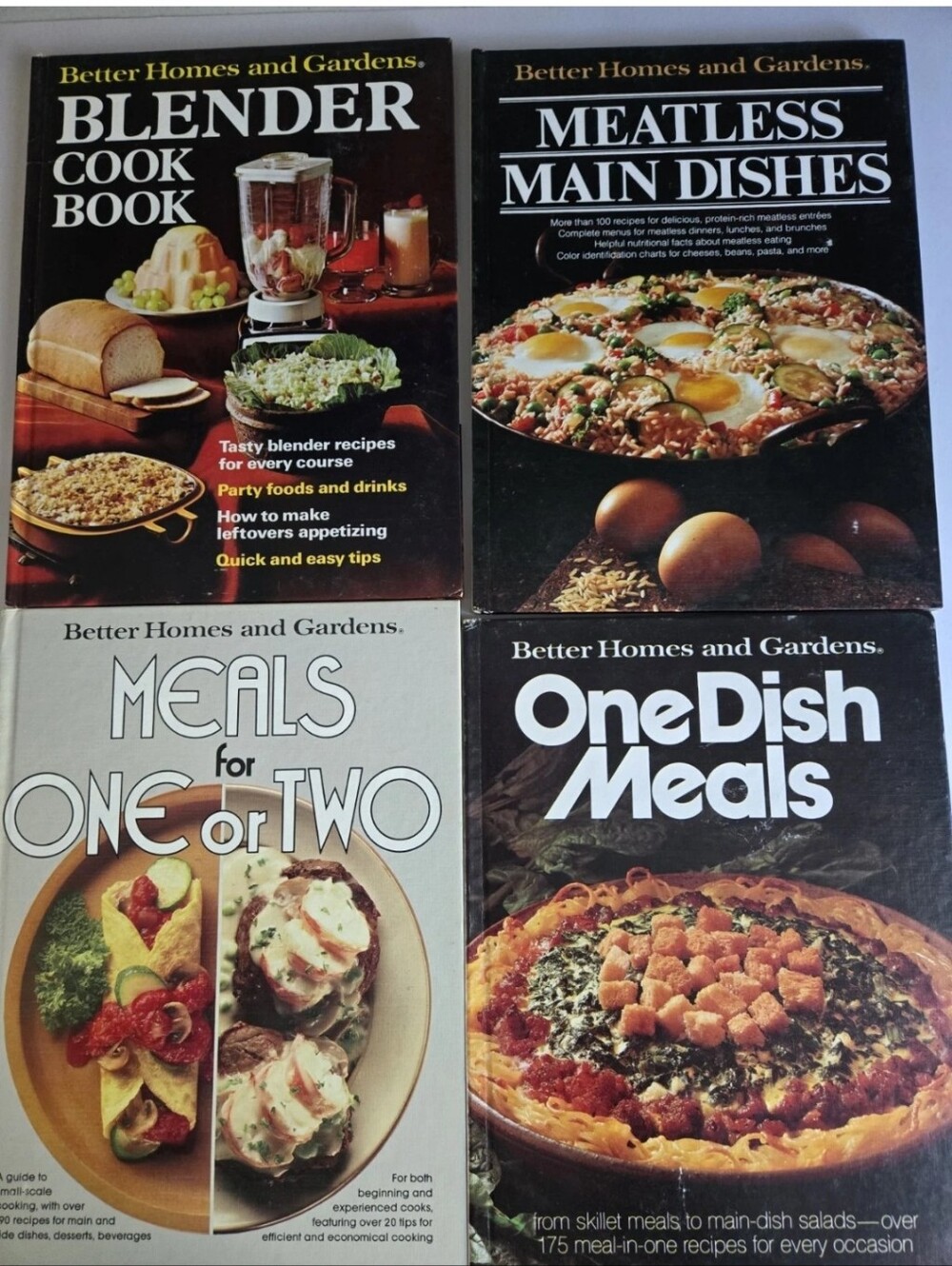 Better Homes And Gardens 1970's Cookbook Lot Vintage Cooking For 2 Calories